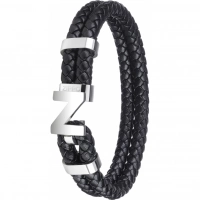 Браслет Zippo Steel Braided Leather Bracelet (20 см) купить в Набережных Челнах