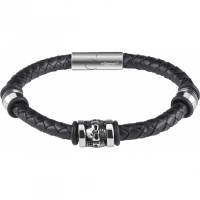 Браслет Zippo Three Charms Leather Bracelet 3 с шармами (20 см) купить в Набережных Челнах