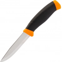 Нож с фиксированным лезвием Morakniv Companion Orange, сталь Sandvik 12C27, рукоять резина/пластик, оранжевый купить в Набережных Челнах