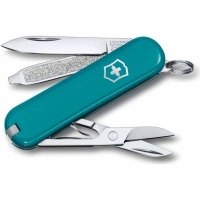 Нож Victorinox Classic SD Colors, Mountain Lake (0.6223.23G) бирюзовый, 7 функций 58мм купить в Набережных Челнах