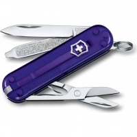 Нож Victorinox Classic SD Colors, Persian Indigo (0.6223.T29G) фиолетовый полупрозрачный, 7 функций 58мм купить в Набережных Челнах